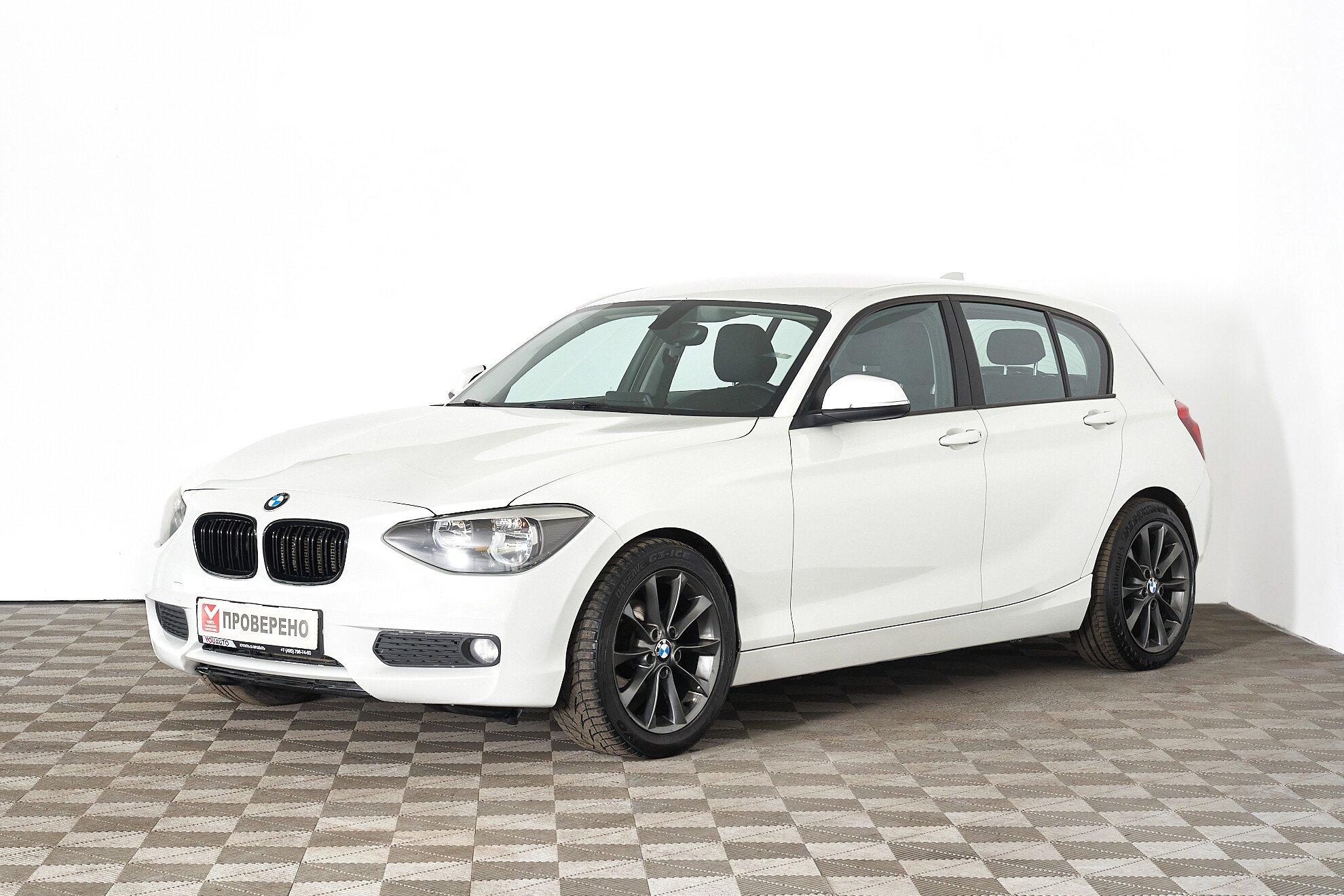 BMW 1 серии 2012, белый