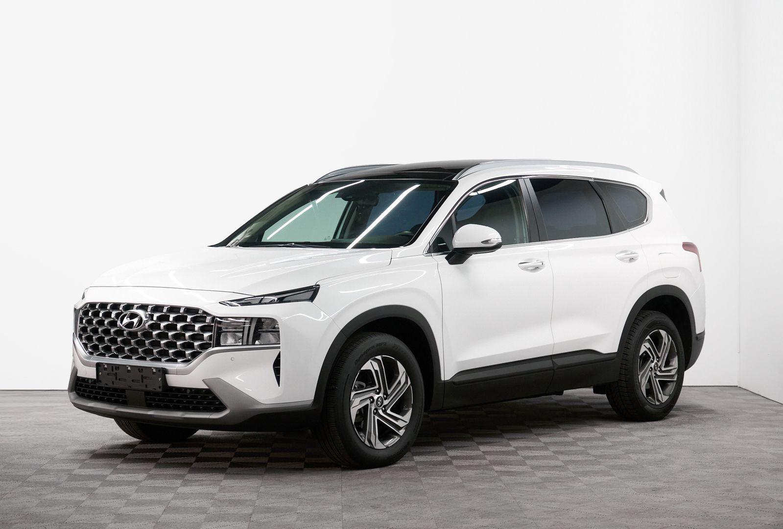 Hyundai Santa Fe 2020, белый