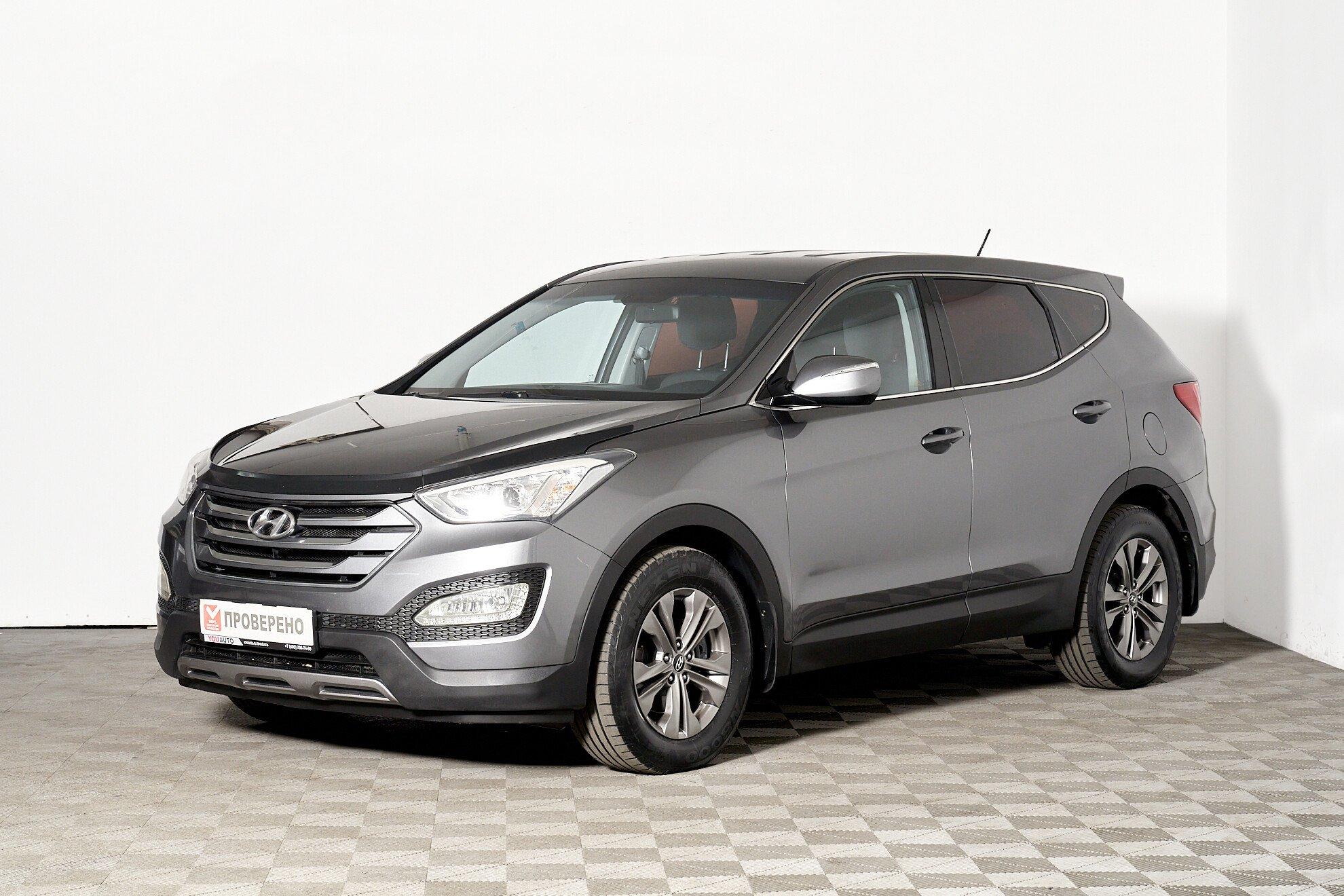 Hyundai Santa Fe 2014, серый