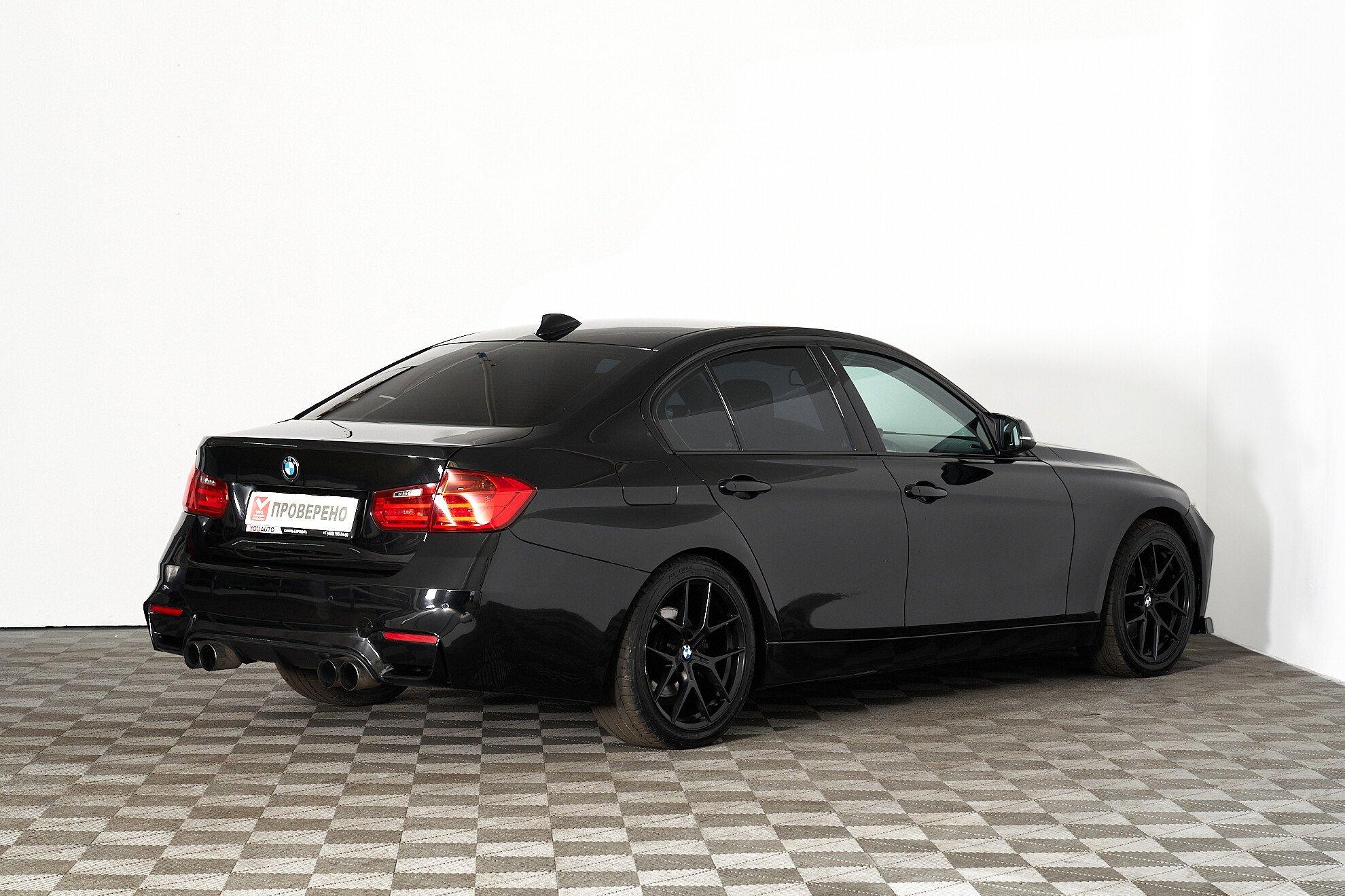 BMW 3 серии 2012, черный