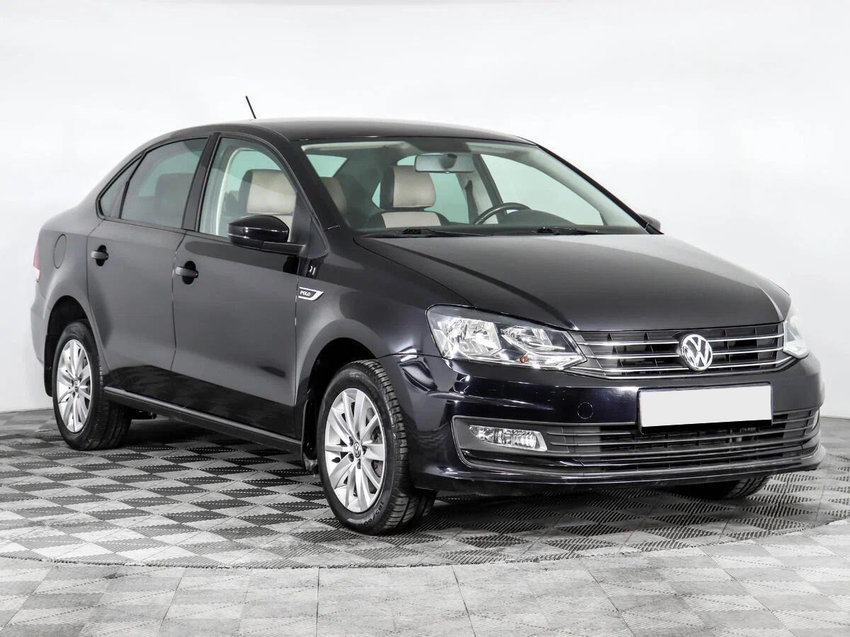 Volkswagen Polo 2015, черный