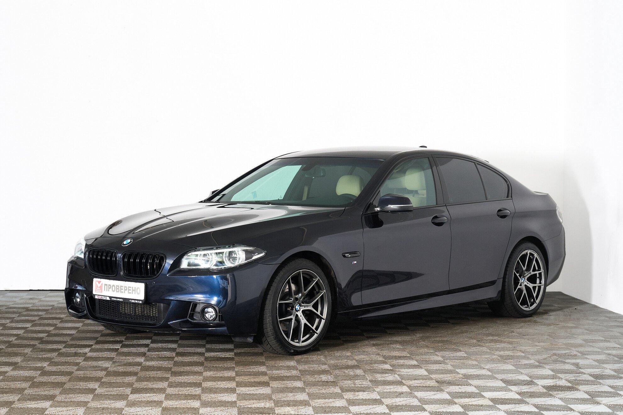 BMW 5 серии 2013, черный