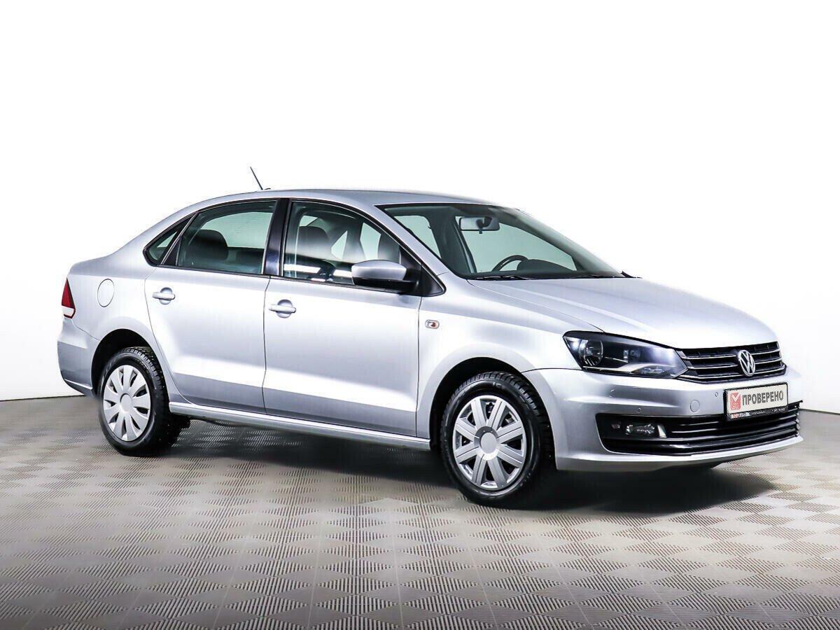 Volkswagen Polo 2019, серебряный