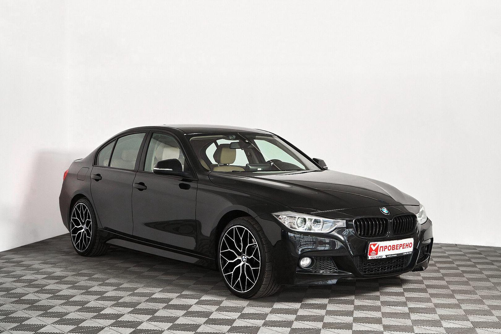 BMW 3 серии 2012, черный