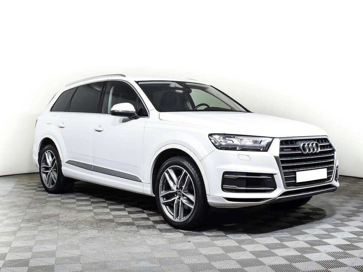 Audi Q7 2017, белый