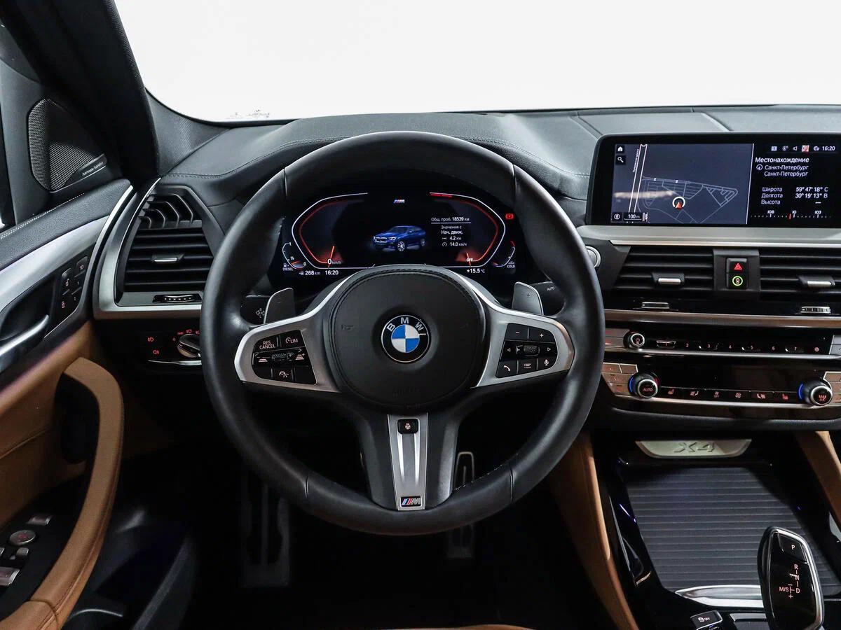 BMW X4 2021, синий
