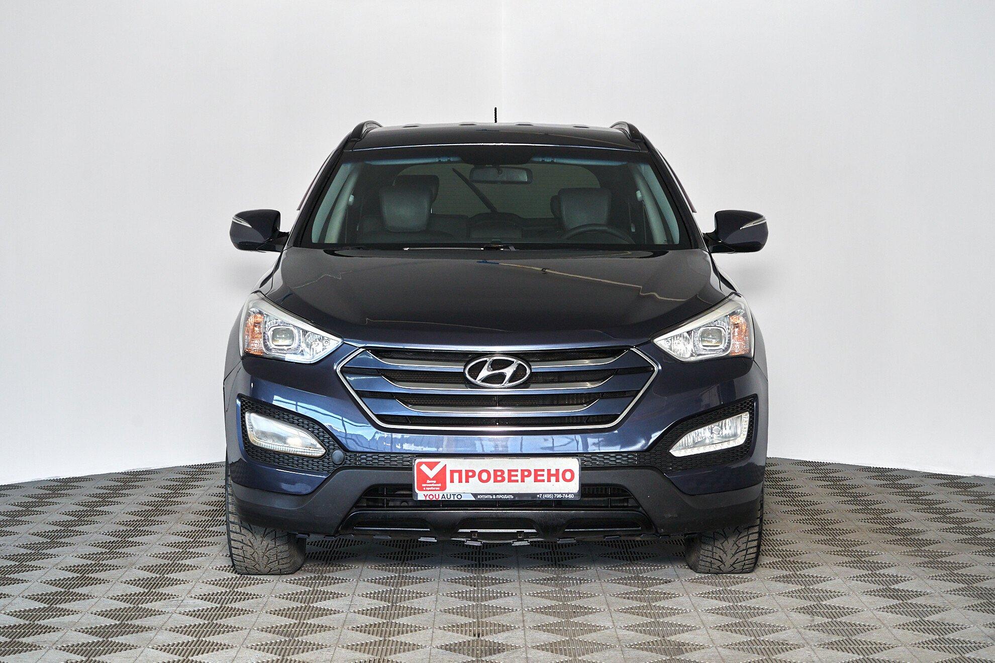 Hyundai Santa Fe 2013, синий