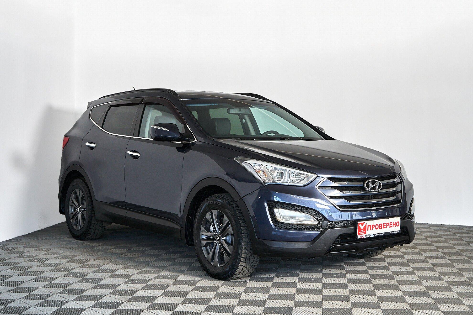 Hyundai Santa Fe 2013, синий
