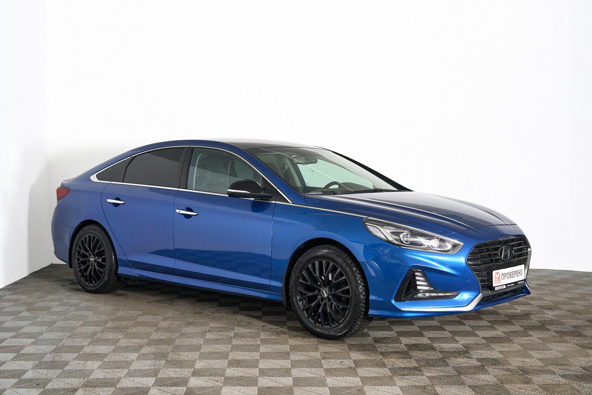 Hyundai Sonata 2017, голубой