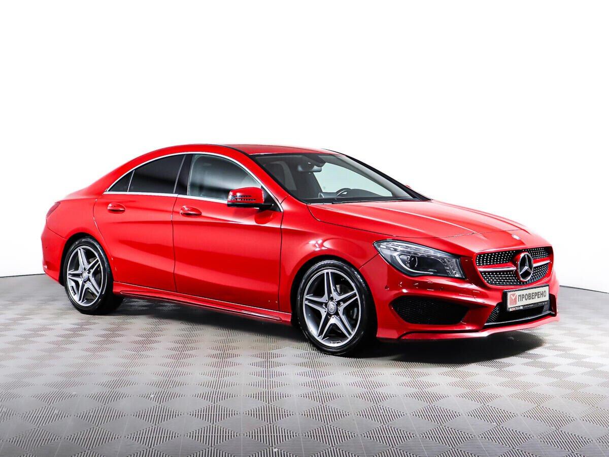 Mercedes-Benz CLA 2015, красный