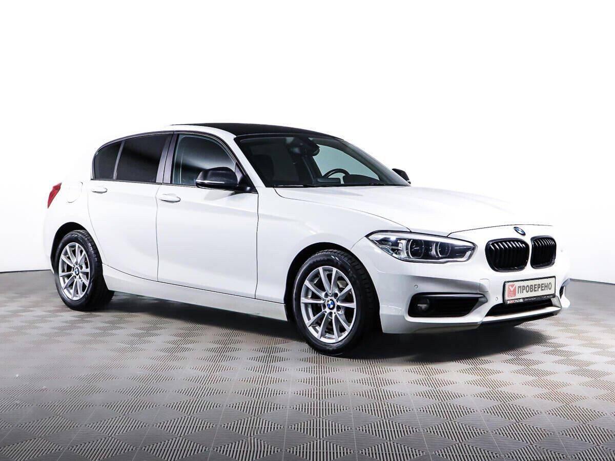BMW 1 серии 2017, белый