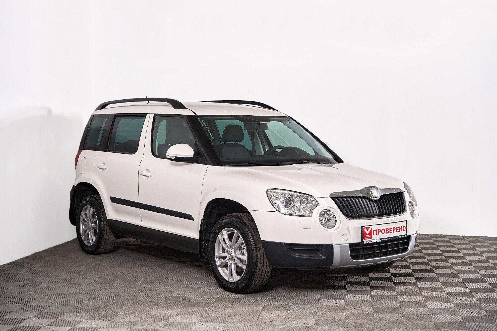 Skoda Yeti 2012, белый