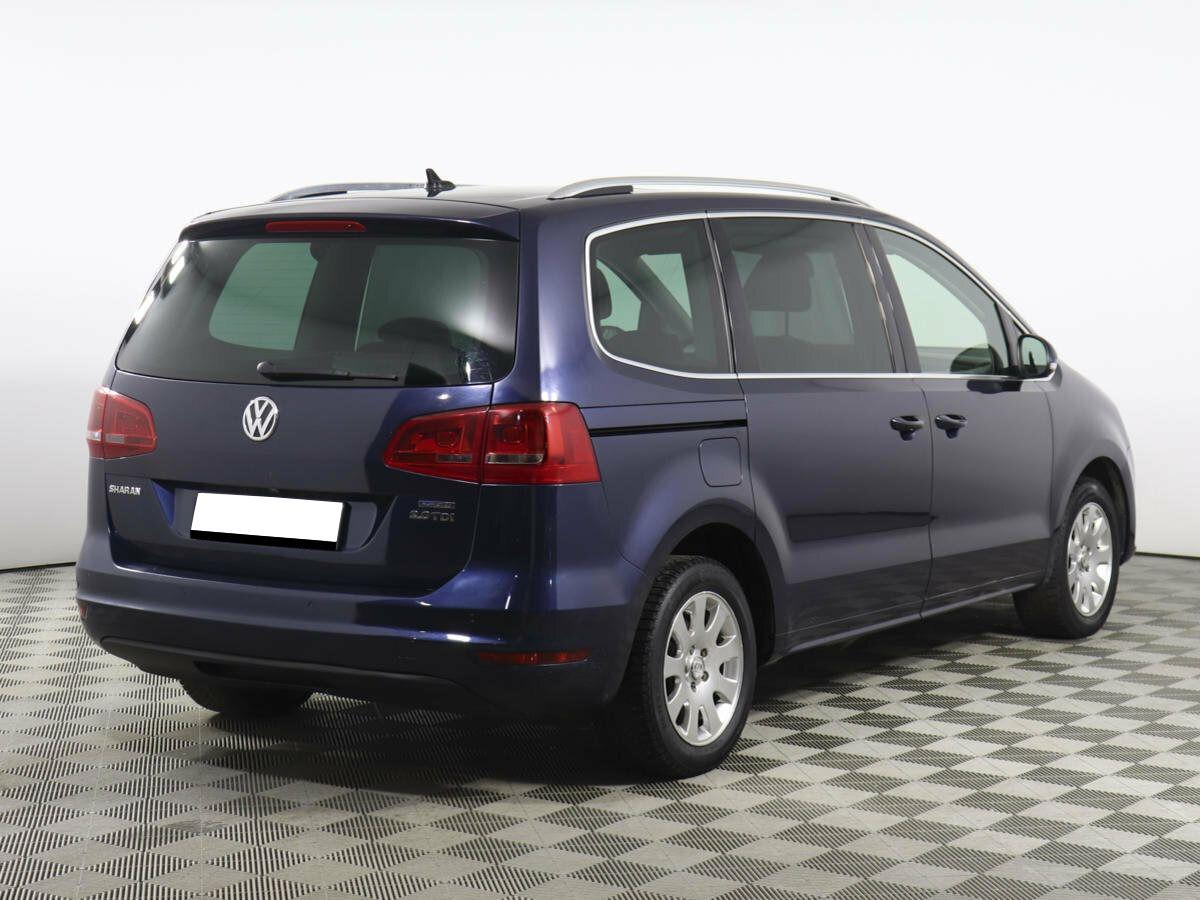Volkswagen Sharan 2013, синий