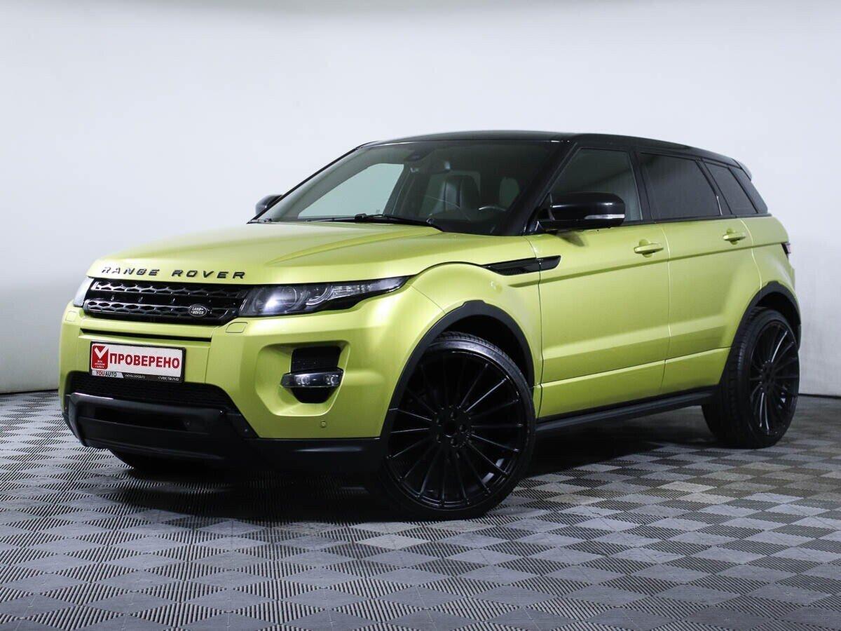 Land Rover Range Rover Evoque 2013, желтый