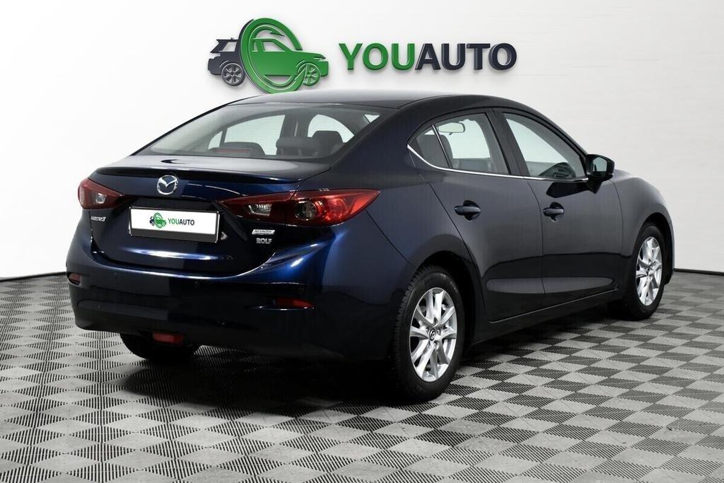 Mazda 3 2018, синий
