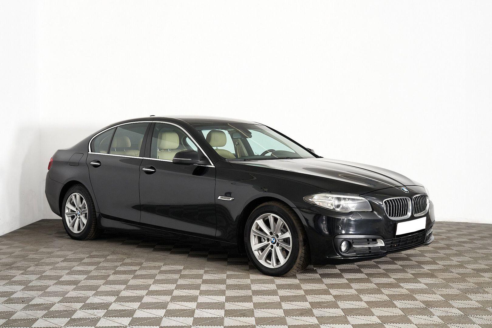 BMW 5 серии 2016, черный