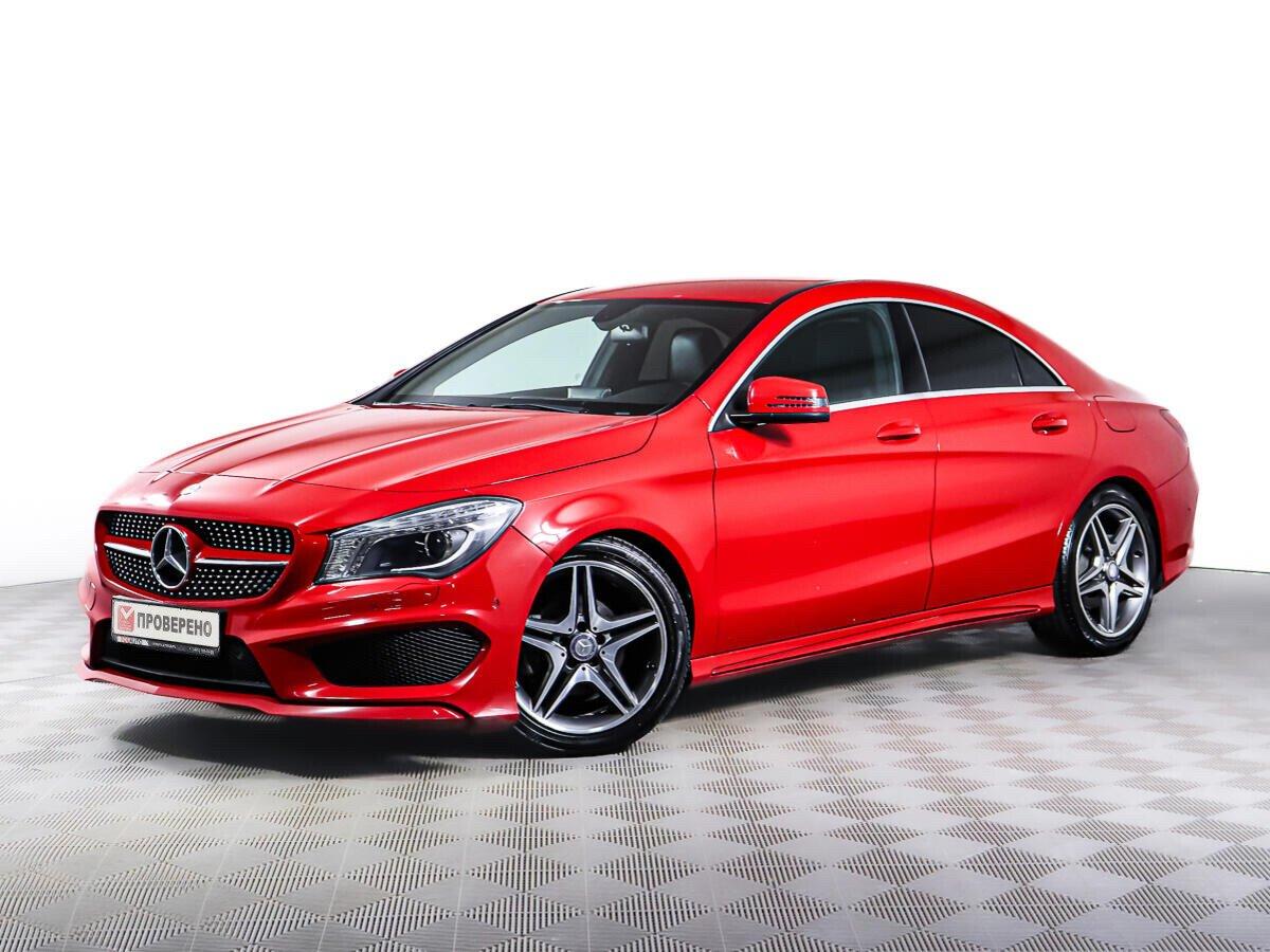 Mercedes-Benz CLA 2015, красный