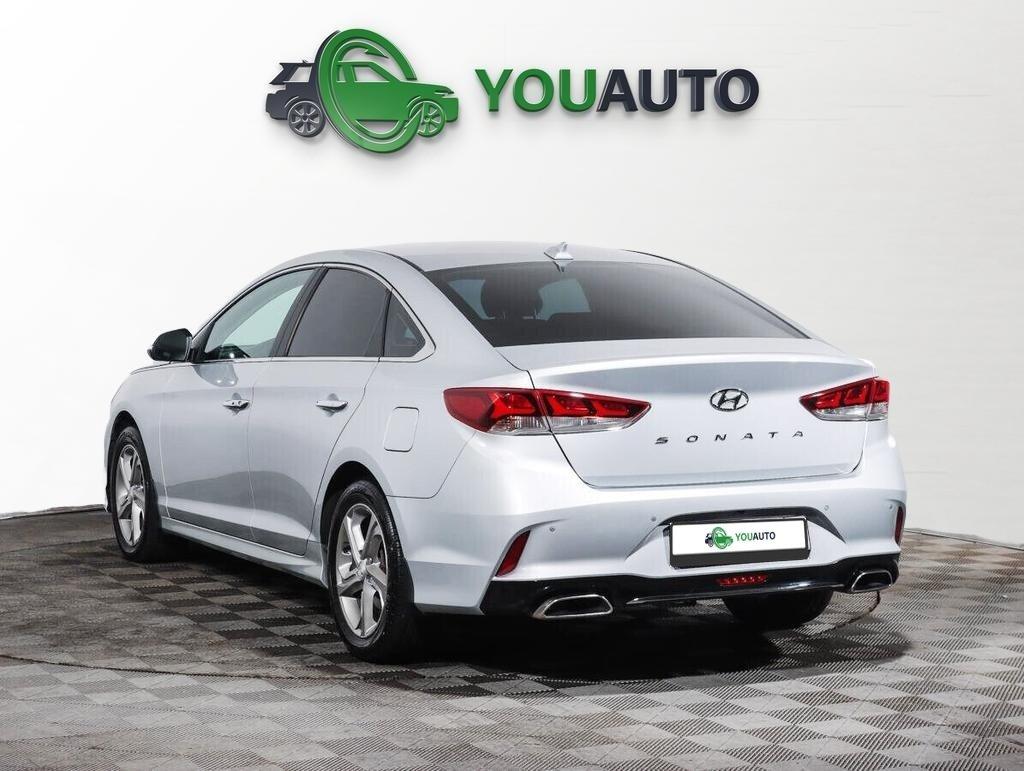 Hyundai Sonata 2018, серебряный