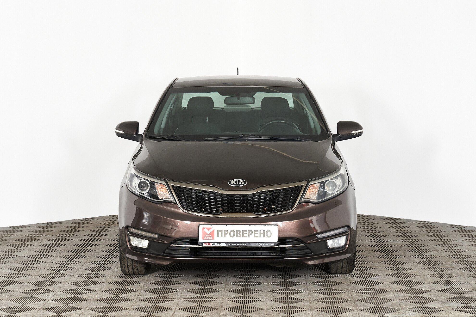 Kia Rio 2016, коричневый