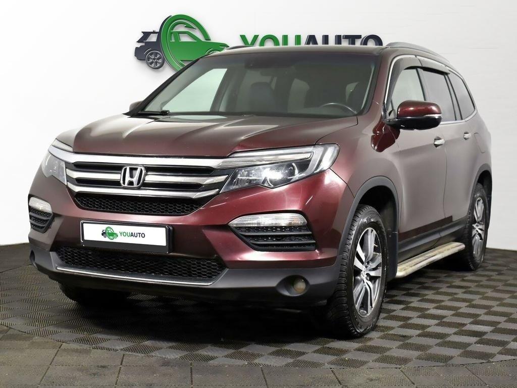 Honda Pilot 2017, красный
