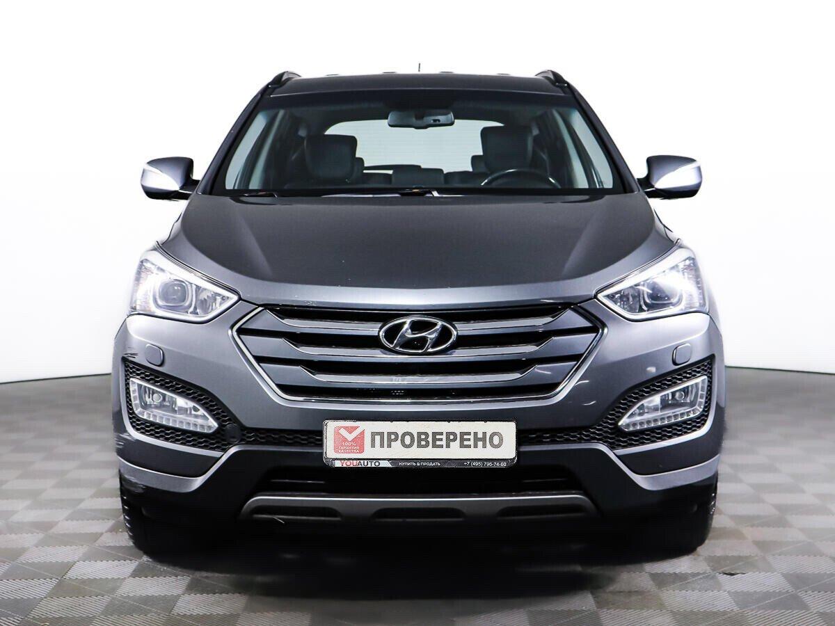 Hyundai Santa Fe 2015, серебряный