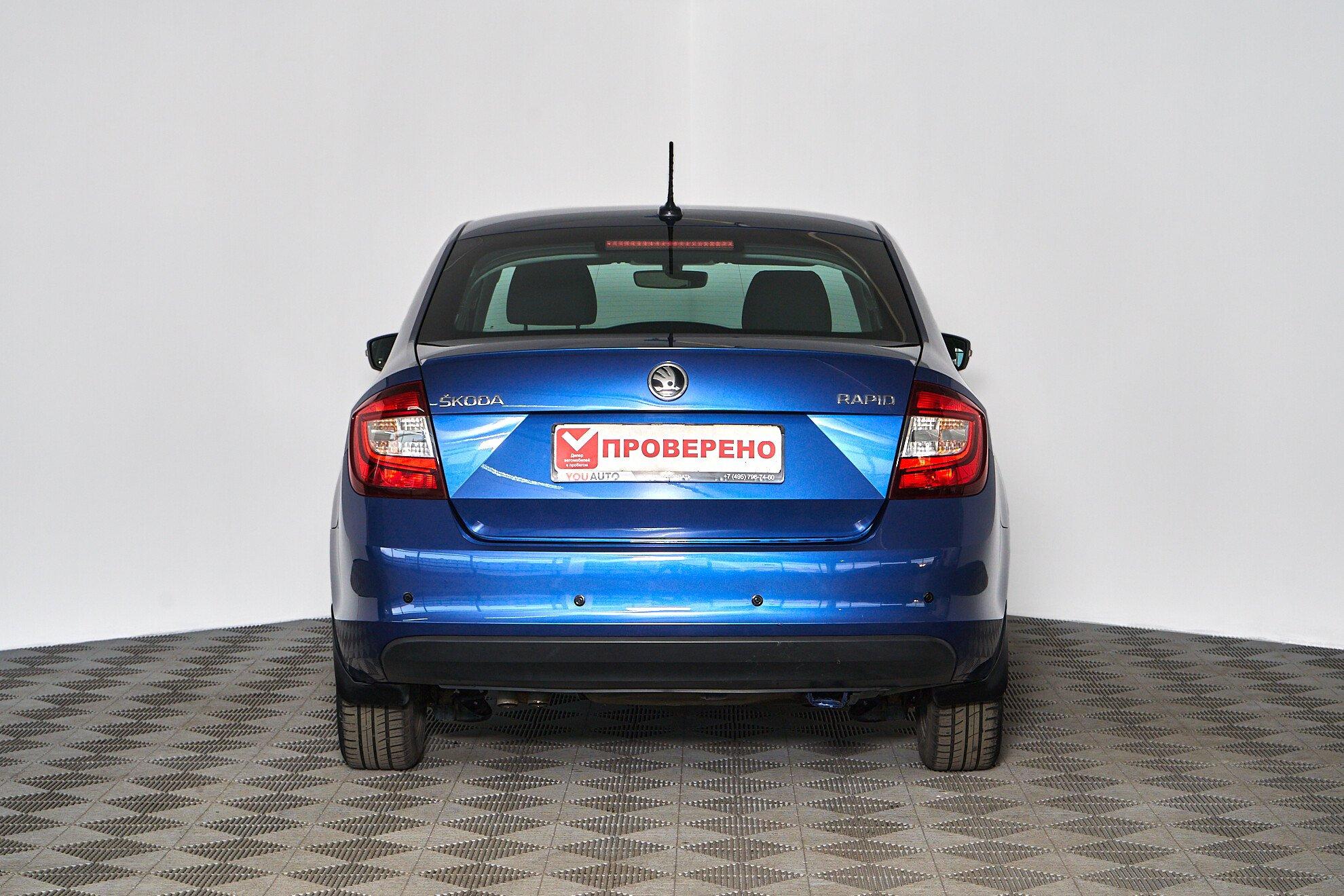 Skoda Rapid 2018, синий
