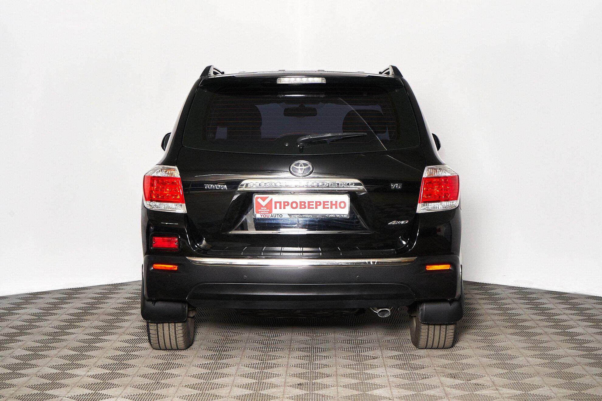 Toyota Highlander 2012, черный