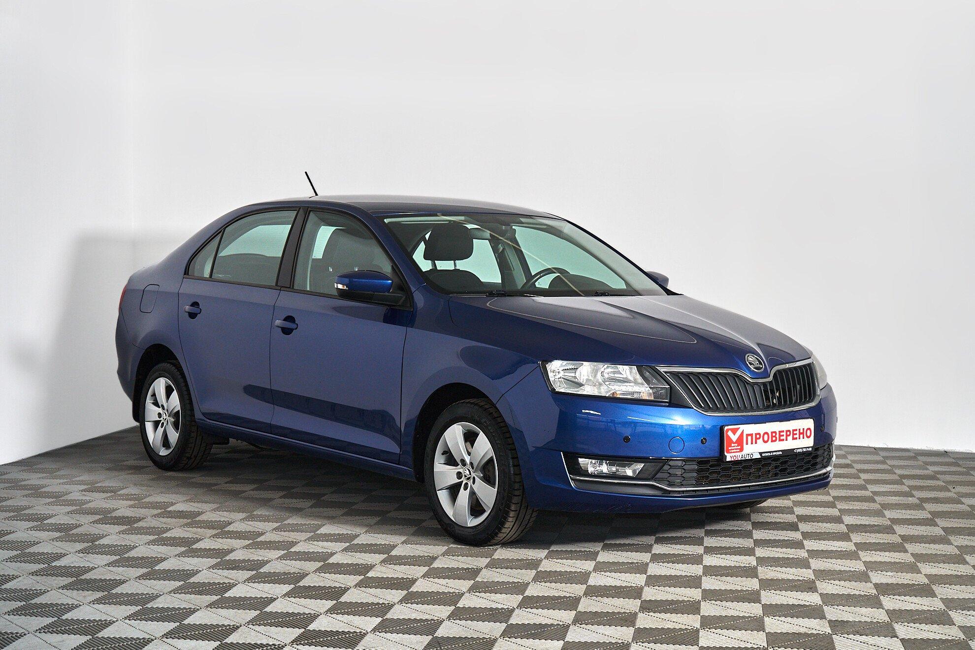 Skoda Rapid 2018, синий