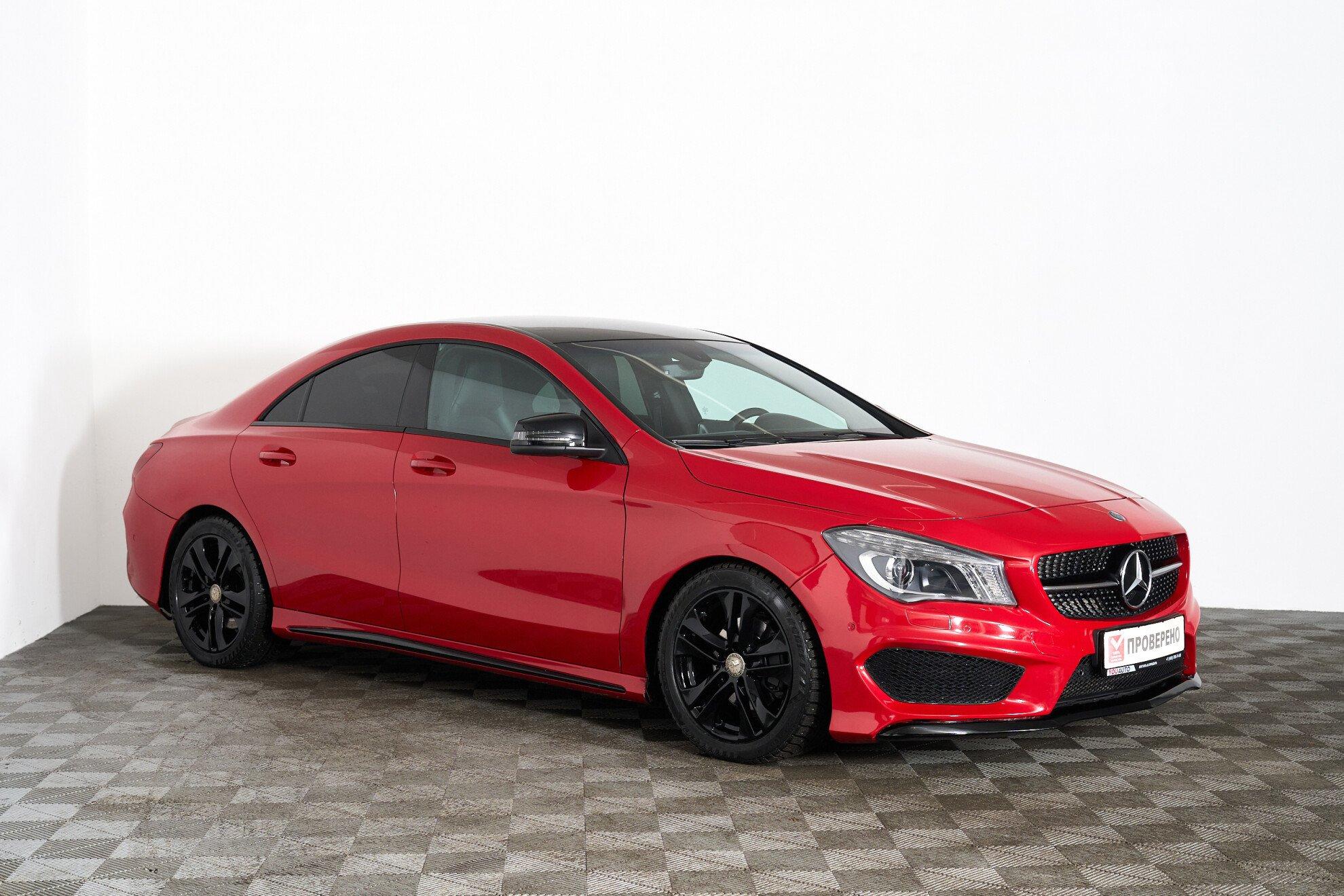 Mercedes-Benz CLA 2014, красный