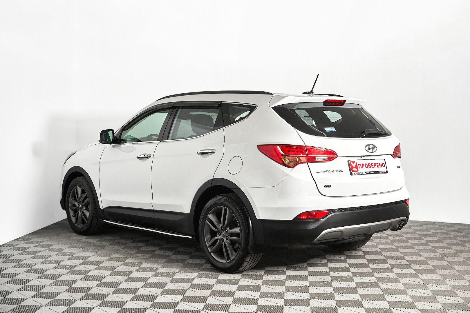 Hyundai Santa Fe 2013, белый