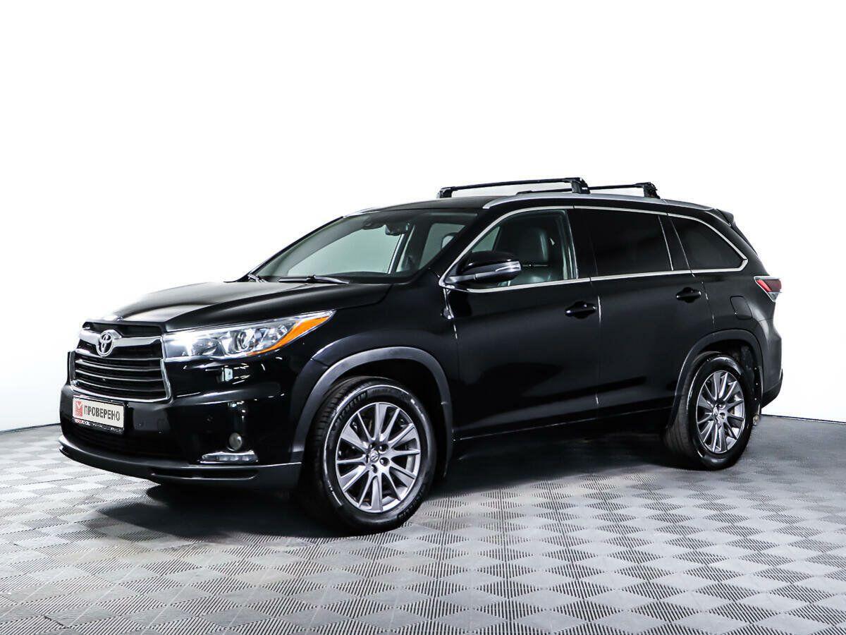 Toyota Highlander 2015, черный