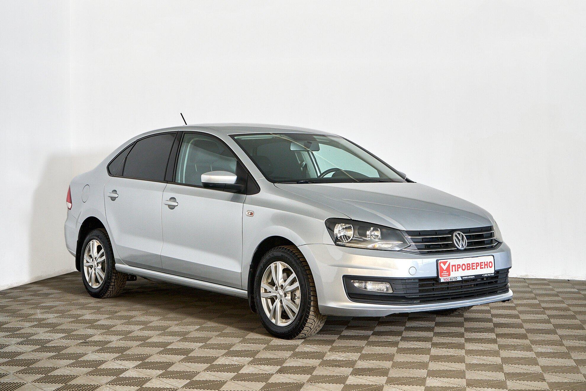 Volkswagen Polo 2019, серебряный