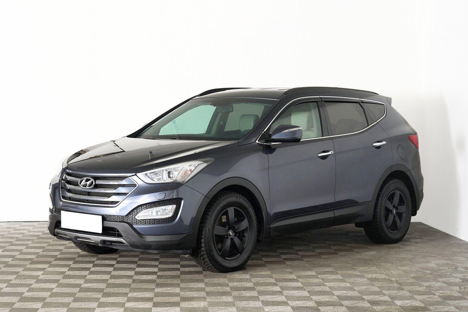 Hyundai Santa Fe 2014, синий