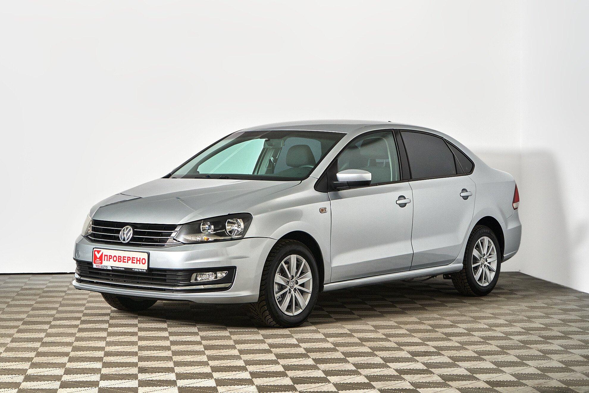 Volkswagen Polo 2019, серебряный