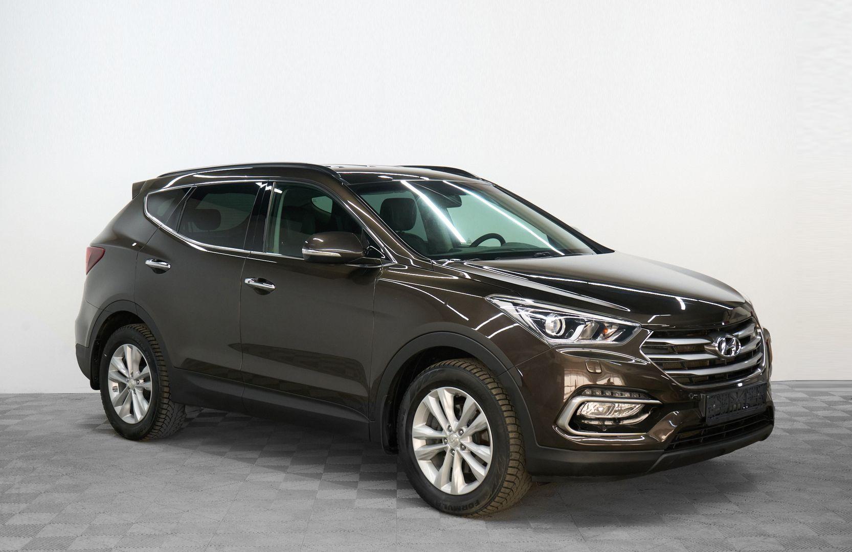 Hyundai Santa Fe 2017, коричневый