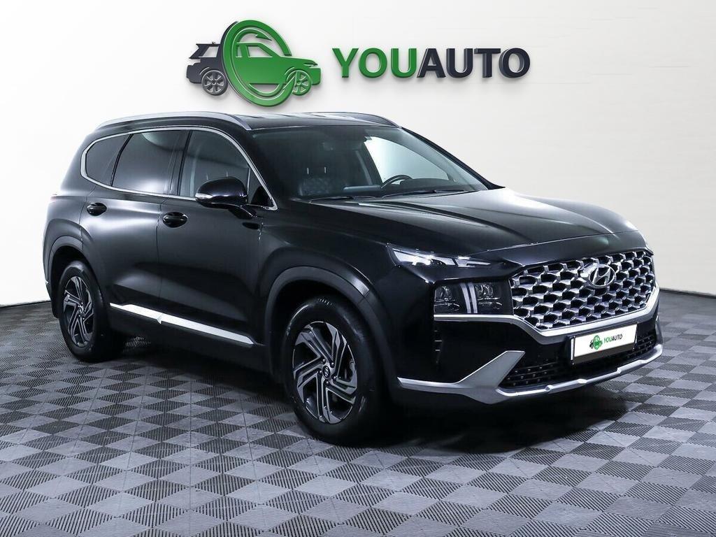 Hyundai Santa Fe 2020, черный