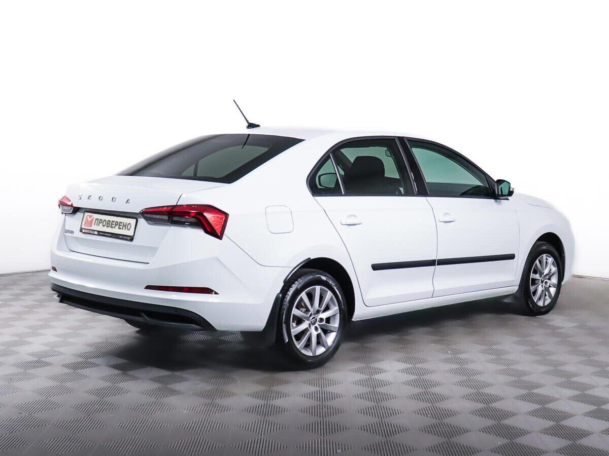 Skoda Rapid 2022, белый