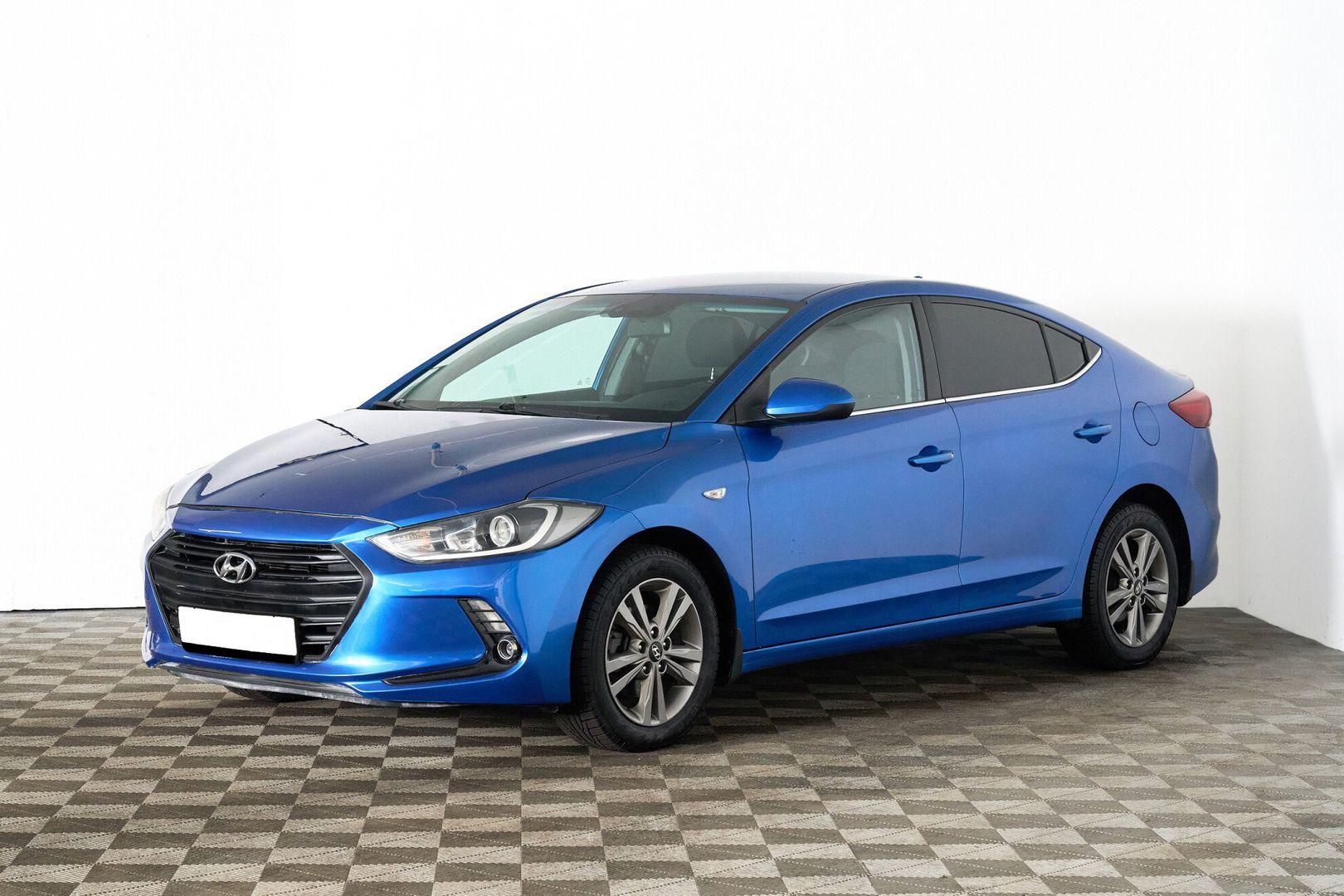Hyundai Elantra 2018, синий