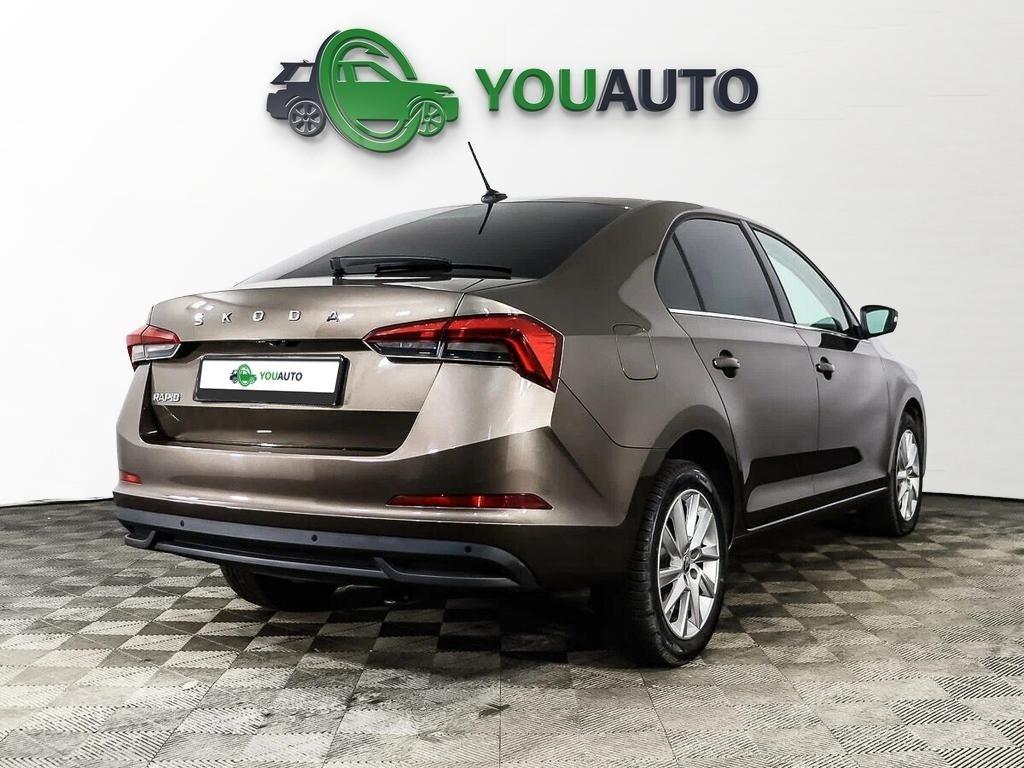 Skoda Rapid 2021, коричневый