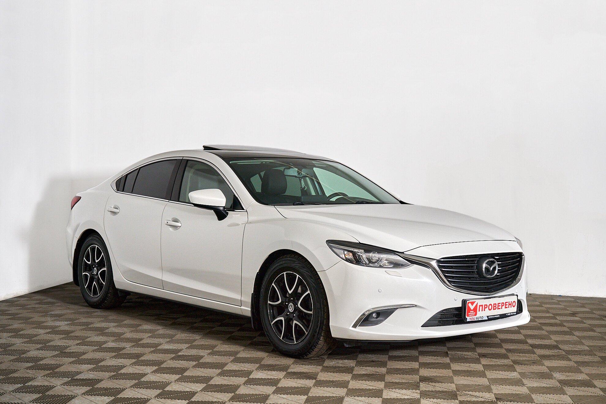 Mazda 6 2017, белый