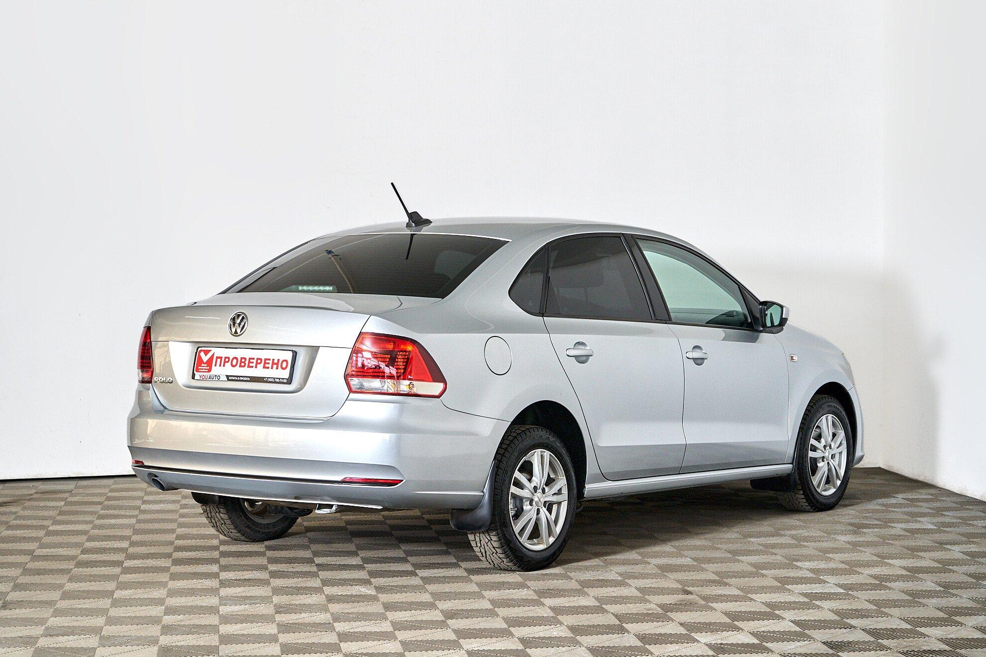 Volkswagen Polo 2019, серебряный