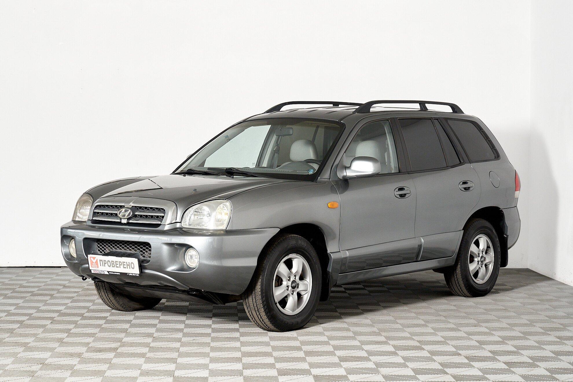 Hyundai Santa Fe 2008, серый