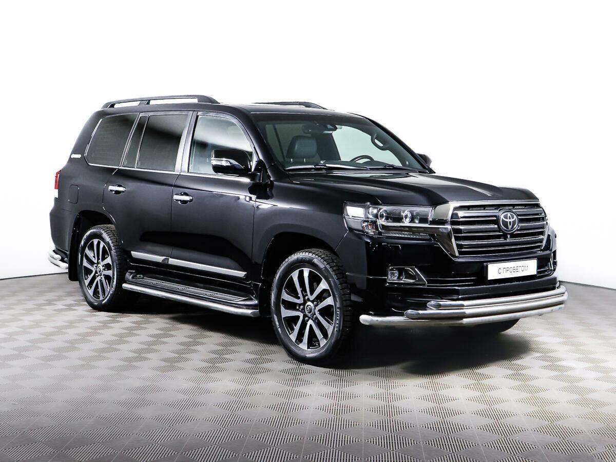 Toyota Land Cruiser 2018, черный