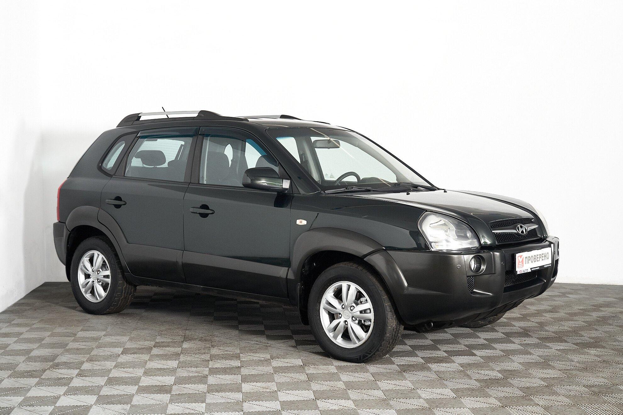 Hyundai Tucson 2008, зеленый