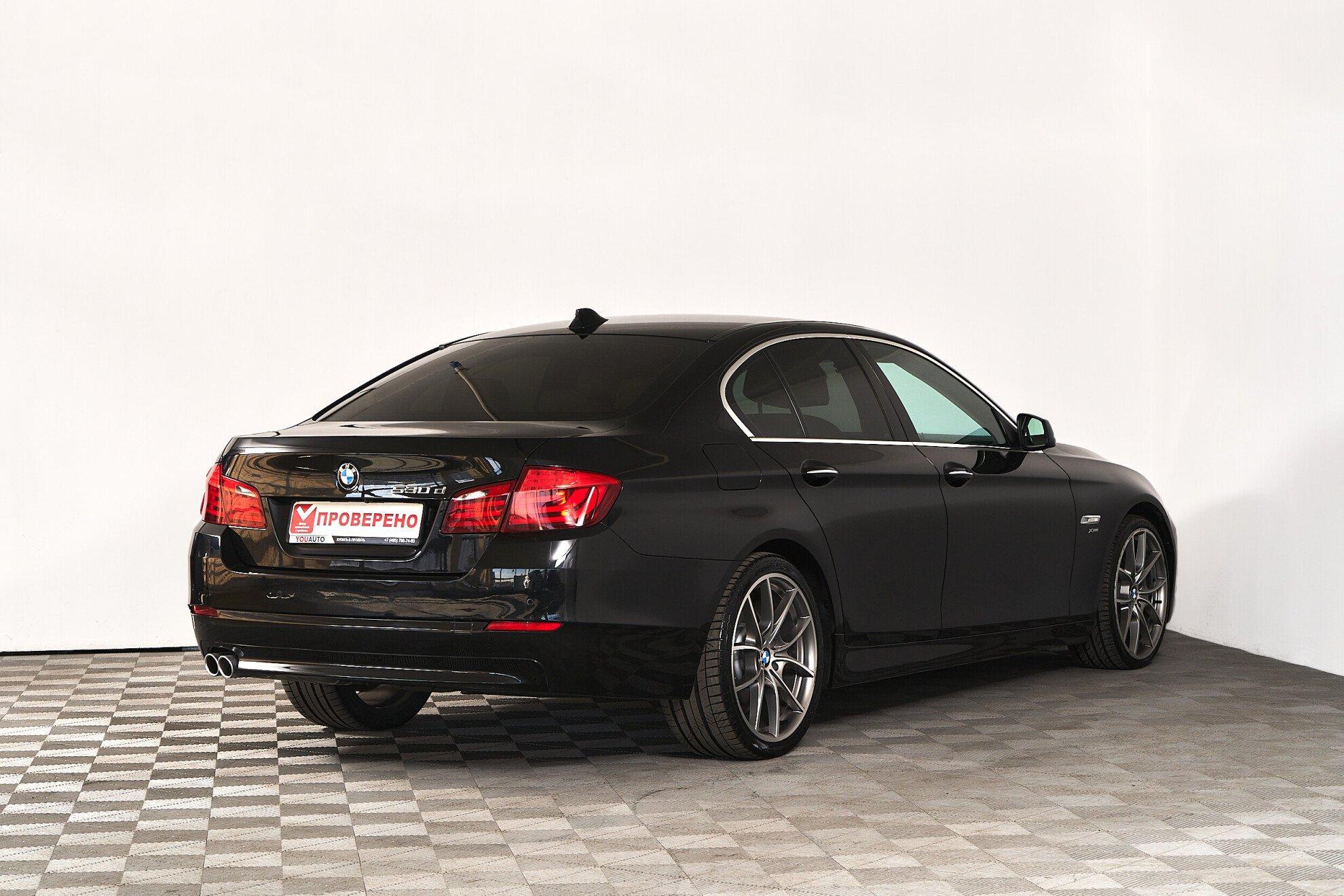 BMW 5 серии 2011, черный