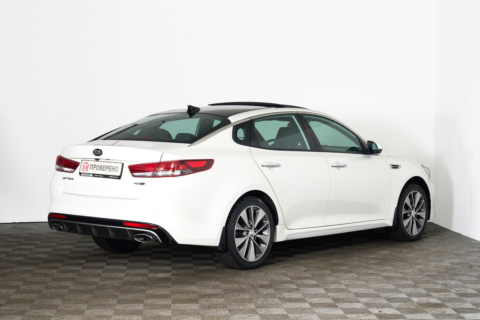 Kia Optima 2017, белый