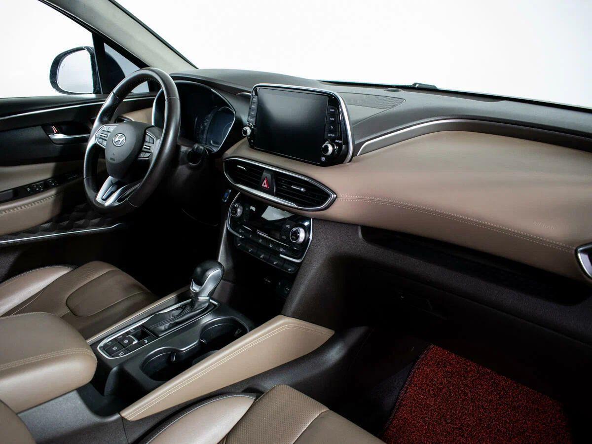 Hyundai Santa Fe 2018, синий