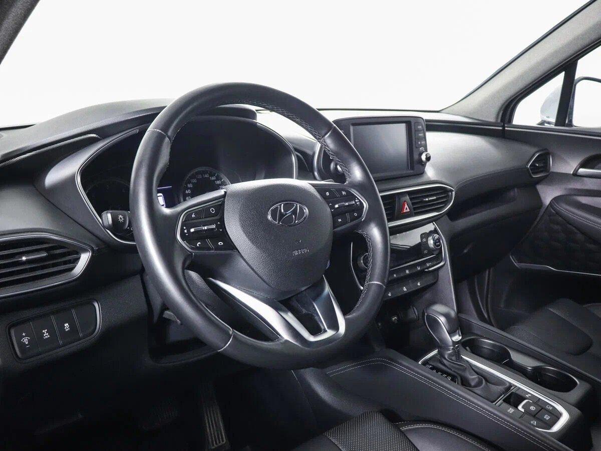 Hyundai Santa Fe 2021, серебряный