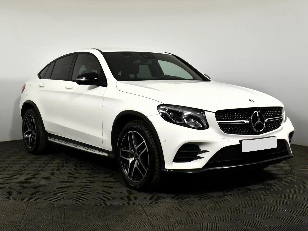 Mercedes-Benz GLC Coupe 2019, белый