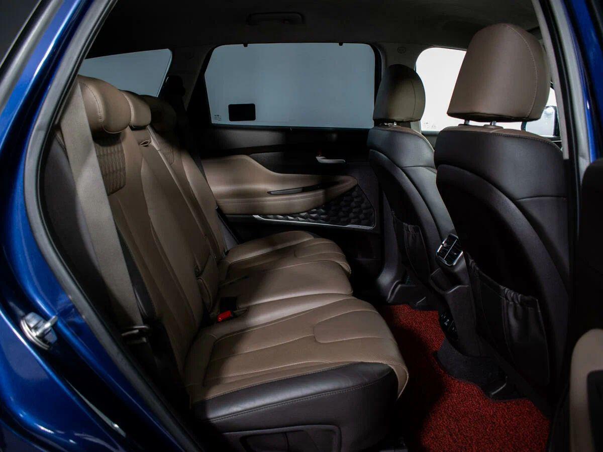 Hyundai Santa Fe 2018, синий